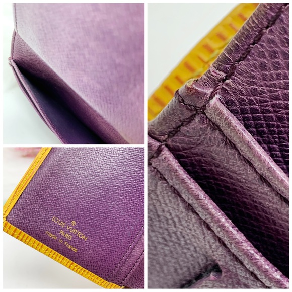 Louis Vuitton Yellow Epi Leather Kisslock Wallet Date code MI0917 - Picture 6 of 7